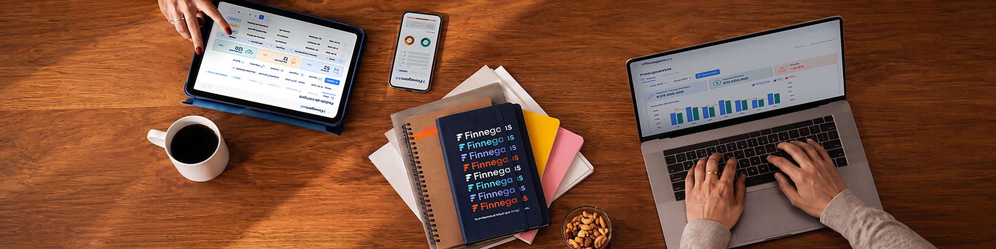 Finnegans GO on desktop, tablet and mobile